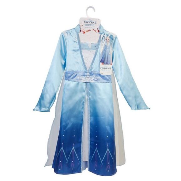 ❄️ Disney Frozen 2 Elsa Adventure Travel Dress for Child size 4-6x - Picture 2 of 8